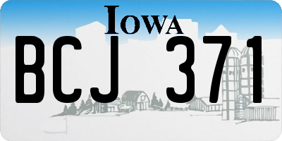 IA license plate BCJ371