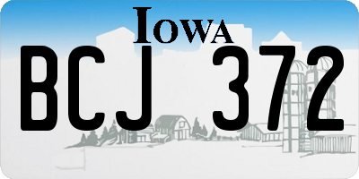 IA license plate BCJ372