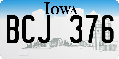 IA license plate BCJ376