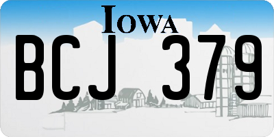 IA license plate BCJ379