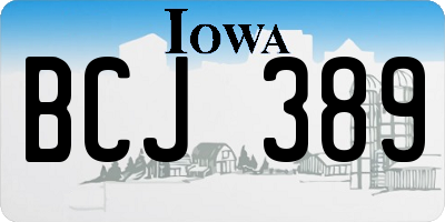 IA license plate BCJ389