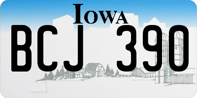 IA license plate BCJ390