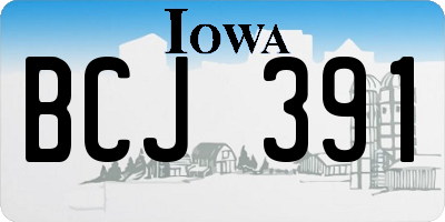 IA license plate BCJ391