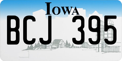 IA license plate BCJ395