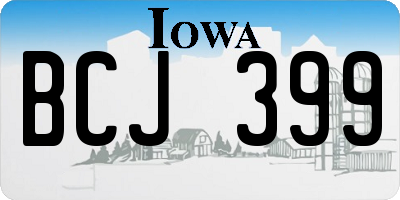 IA license plate BCJ399