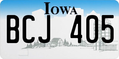 IA license plate BCJ405