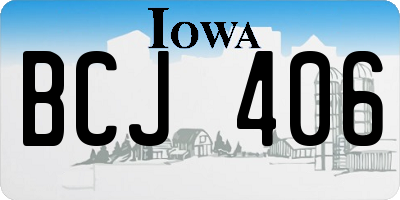 IA license plate BCJ406