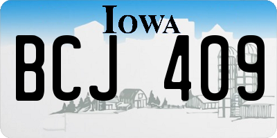 IA license plate BCJ409