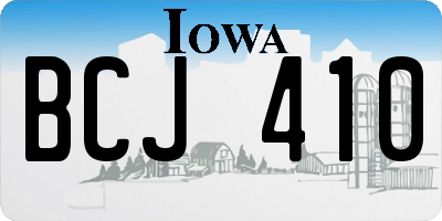 IA license plate BCJ410