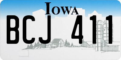 IA license plate BCJ411