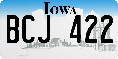 IA license plate BCJ422