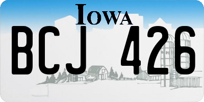 IA license plate BCJ426