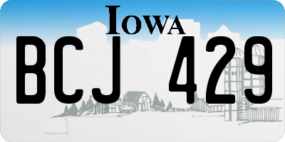 IA license plate BCJ429