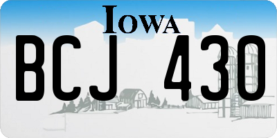 IA license plate BCJ430