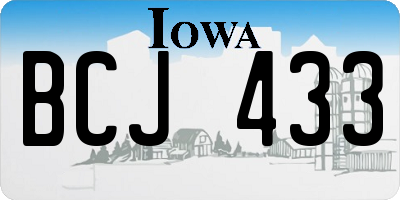 IA license plate BCJ433