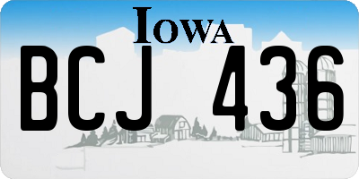 IA license plate BCJ436