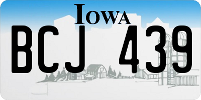 IA license plate BCJ439