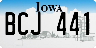IA license plate BCJ441