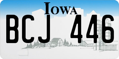 IA license plate BCJ446