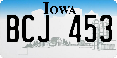 IA license plate BCJ453