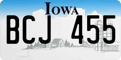 IA license plate BCJ455