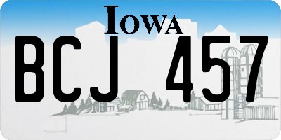 IA license plate BCJ457