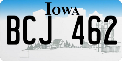 IA license plate BCJ462