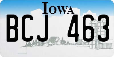 IA license plate BCJ463