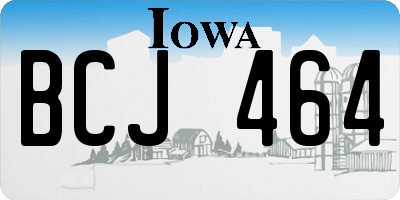 IA license plate BCJ464