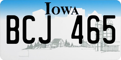 IA license plate BCJ465