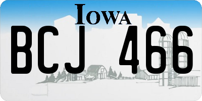 IA license plate BCJ466