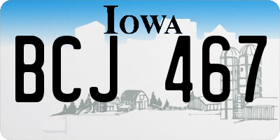 IA license plate BCJ467