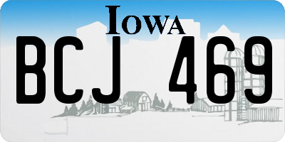 IA license plate BCJ469