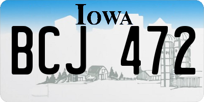 IA license plate BCJ472