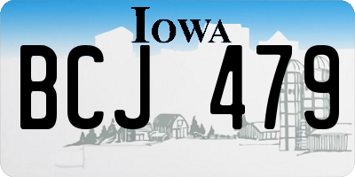 IA license plate BCJ479