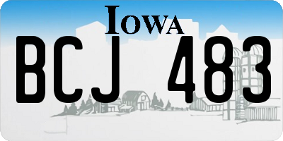 IA license plate BCJ483