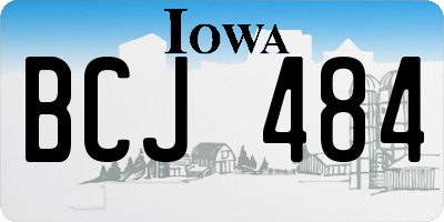 IA license plate BCJ484