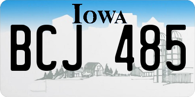 IA license plate BCJ485