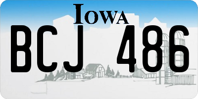 IA license plate BCJ486