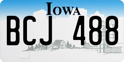 IA license plate BCJ488