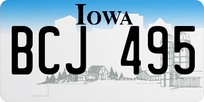 IA license plate BCJ495