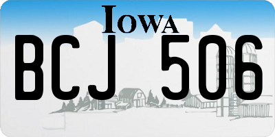 IA license plate BCJ506