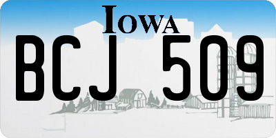 IA license plate BCJ509