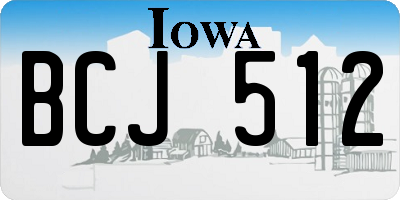 IA license plate BCJ512