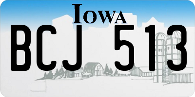 IA license plate BCJ513