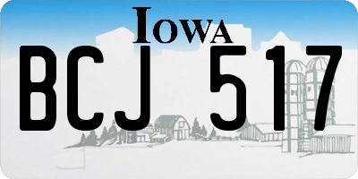 IA license plate BCJ517