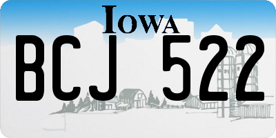 IA license plate BCJ522