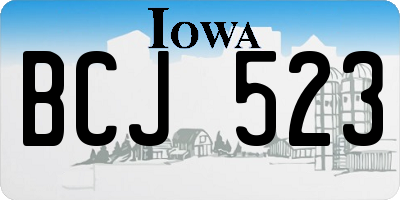 IA license plate BCJ523