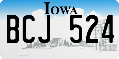 IA license plate BCJ524