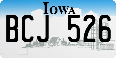 IA license plate BCJ526